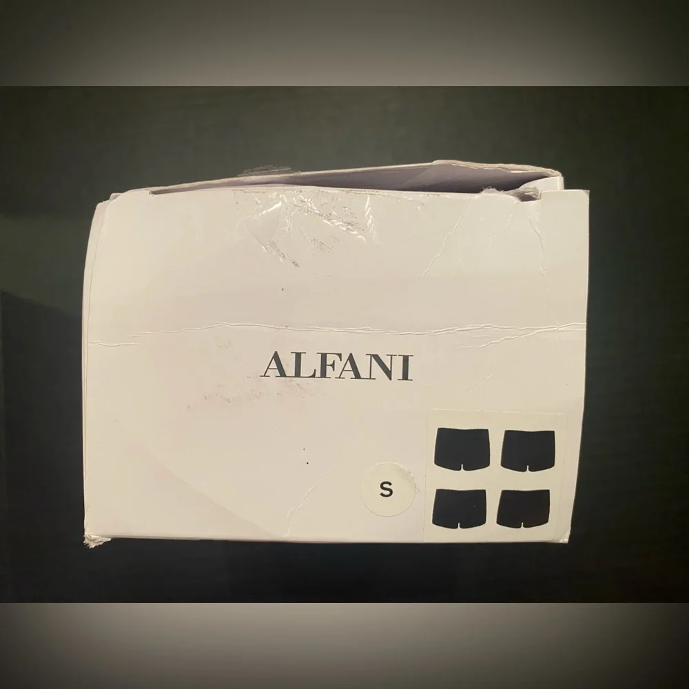 Alfani Men’s 4‎ Pack Trunks Boxer Briefs in Black Size Small 29-31 NWT